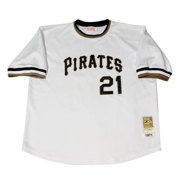 Authentic Mitchell Ness 1971 Pirates Roberto Clemente 54 (C)